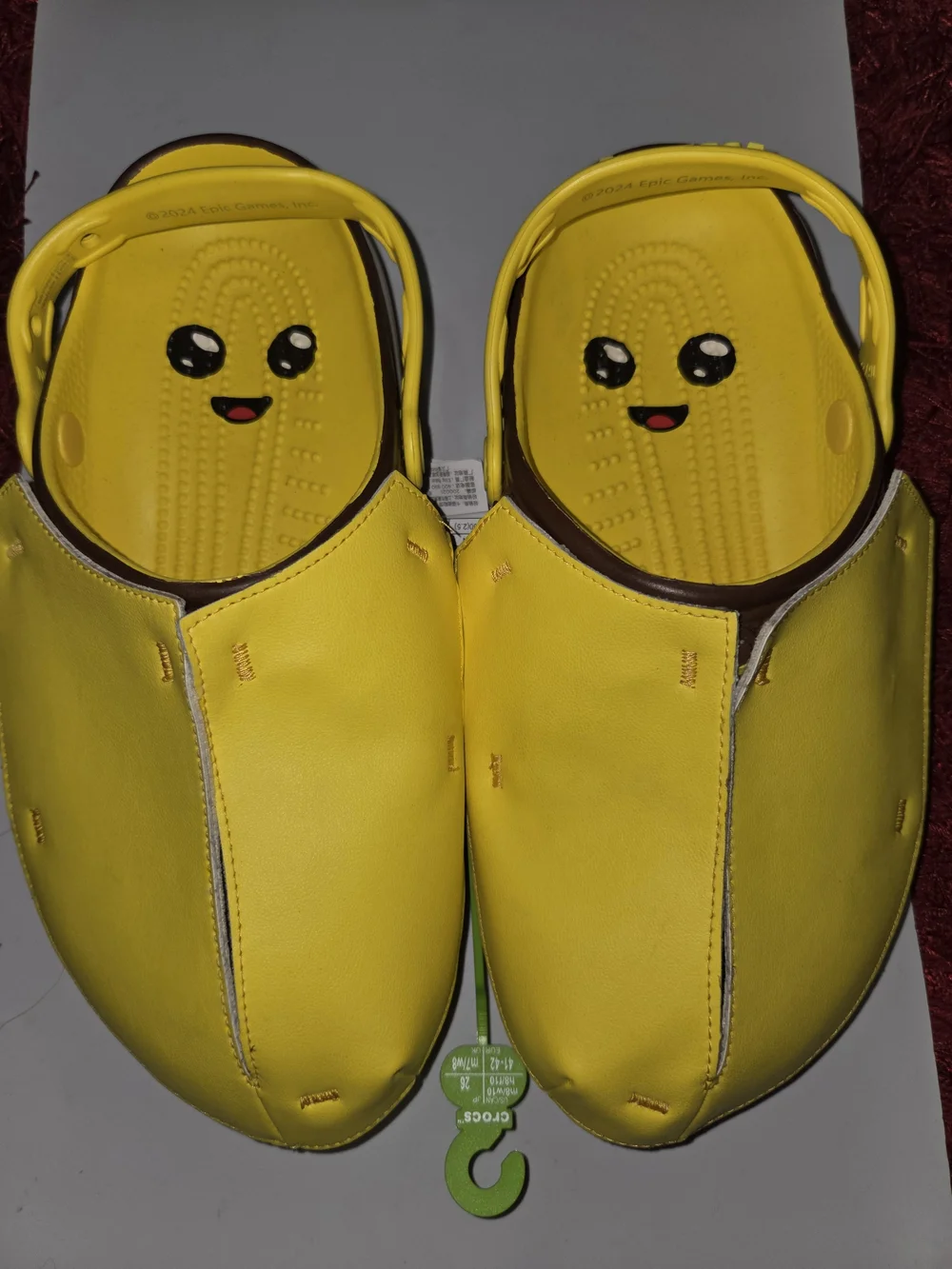 Crocs X Fortnite Classic Clog Peely Lemon Men's Size 8 Women's Size 10